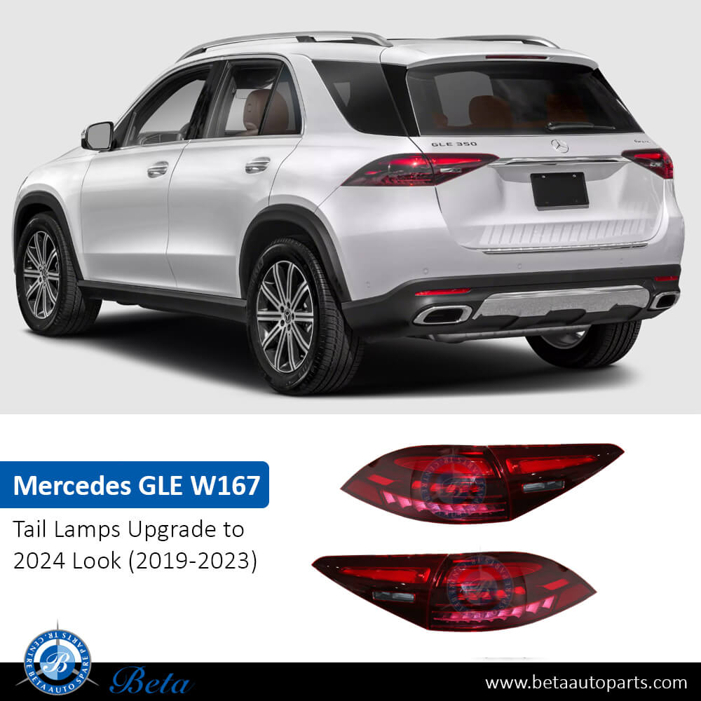 Mercedes GLE-Class W167 (2019-2023), Tail Lamps Upgrade to 2024 Look, China, 1679061007 / 1679060707 / 1679060107 / 1679060707 Mercedes GLE-Class W167 (2019-2023), Tail Lamps Upgrade to 2024 Look, China, 1679061007 / 1679060707 / 1679060107 / 1679060707